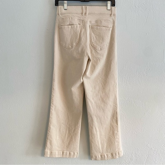 Draper‎ James Cream high waisted Wide Leg Flare Jeans - Picture 6 of 7